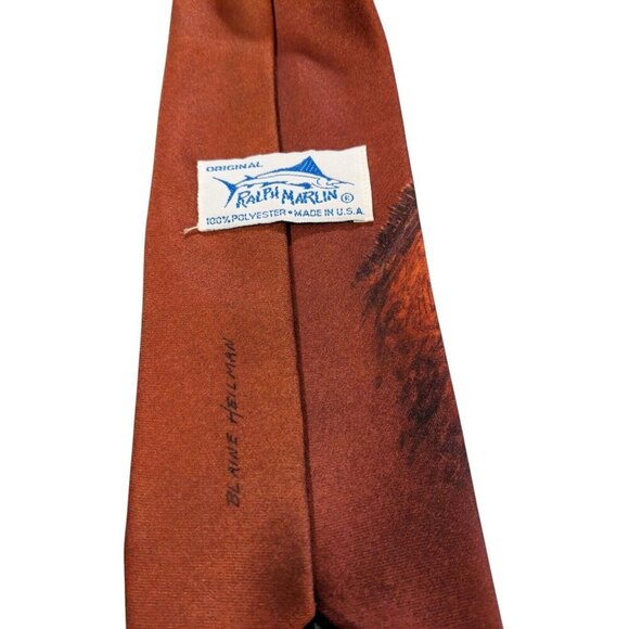Vintage Ralph Marlin Neck Tie Blaine Heilman Art Mules Made in the USA Donkey - Picture 3 of 5